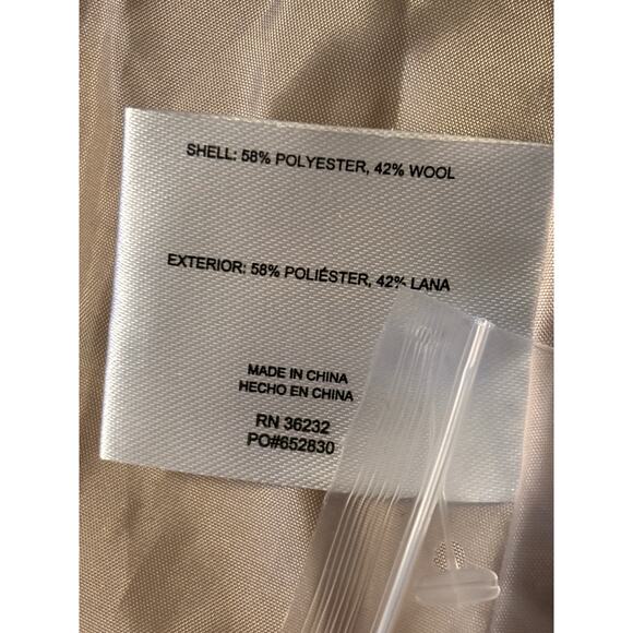 Gallery New York Oatmeal Tweed Coat Button Front Medium NWT - Picture 8 of 9